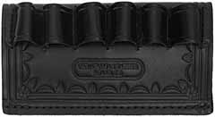 Shotgun Slide,
black leather, for 12 gauge,
holds 6 cartridges